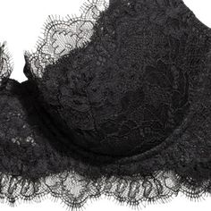 Material: Nylon • Style: Seamless, Sexy • Decoration: Appliques • Cup Shape: Three Quarters(3/4 Cup) • Type: Solid, Underwire, Back Closure, Adjusted-Straps, Bras • About Order: Only Bra Black Bralette, Three Quarter, Appliques, Push Up, Bralette, Bra, Lace