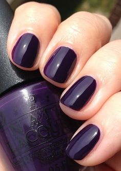 polish insomniac: OPI Nordic Collection Fall/Winter 2014 ♥ Swatches & Review Nails Dark, Purple Nail, Nail Envy, Dark Nails, Opi Nails, Sally Hansen