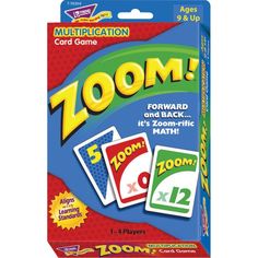 the zoom card game is in its packaging