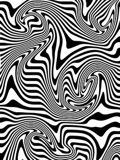 an abstract black and white background with wavy lines