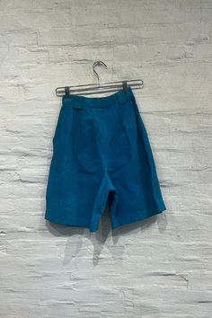 Sturdy blue suede high waisted shorts. Vintage/Used Size 5 22 in/56cm waist 7 1/2 in/19 cm inseam Suede Shorts, Favorite Skincare Products, Hair Remedies, Vintage Shorts, Blue Suede, Blazer Dress, Denim Pant, Hat Hairstyles, Sock Shoes