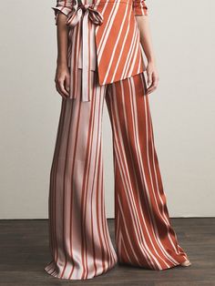 onecozyday Striped Palazzo Pants, Fashion Staples, Striped Wide Leg Pants, Loose Trousers, Print Pants, Palazzo Pants, Printed Pants, Saudi Arabia, Wide Leg Trousers