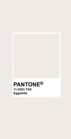 pantone's white paint is shown with the words, egawhite