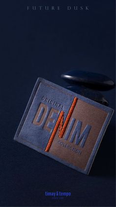 an advertisement for a perfume brand with a label on it that reads,'future dusk '