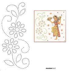 a cross stitch pattern with an image of a woman