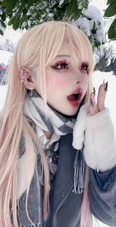 Cold Makeup Look, Cold Makeup, Anime Cosplay Makeup, Makeup Looks Tutorial, Uzzlang Girl, Hottie Women, Cosplay Makeup, Body Inspiration