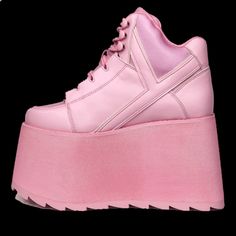 Bnwt Comes In Original Box Pink Platform Sneakers, Yru Shoes, Pink Platform, Pink Platforms, Platform Sneakers, Wedge Sneaker, Sock Shoes, Cute Shoes, Nice Shoes