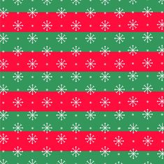 a green and red striped background with snowflakes