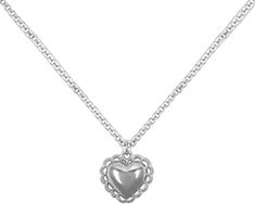 Elegant Nickel Free Heart Necklace, Adjustable Silver Heart Jewelry, Classic Metal Jewelry For Valentine's Day, Elegant Nickel Free Metal Heart Necklace, Elegant Nickel-free Metal Heart Necklace, Elegant Sterling Silver Jewelry With Heart Beads, Classic Adjustable Jewelry With Heart Charm, Classic Adjustable Heart Charm Jewelry, Classic Heart-shaped Nickel-free Jewelry