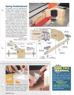 the instructions for making a woodworking project