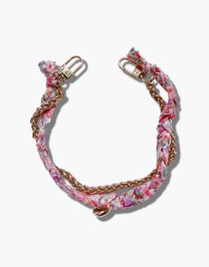 Zara Adjustable Chain Bracelets For Summer, Adjustable Chain Bracelets For Beach, Trendy Multicolor Braided Jewelry, Pink Bohemian Chain Jewelry, Pink Chain Jewelry For Summer, Summer Pink Chain Jewelry, Pink Woven Bracelet For Summer, Trendy Pink Jewelry With Chain Strap, Pink Chain Jewelry For Festival