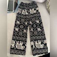 Elephant Pant And All In One Size Summer Jumpsuit Short, Black Camo Leggings, Elephant Pants, Plaid Dress Pants, Wide Leg Romper, Patagonia Pants, Wrap Romper, Dressy Pants, Cropped Joggers