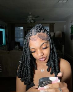 Soft Loc With Curls, Soft Loc Barrel Bob, Soft Loc Bob With Barrel Ends, Small Island Twist, Soft Locs Bob, Style Soft Locs, Barrel Locs, Bob Faux Locs, Exotic Hairstyles