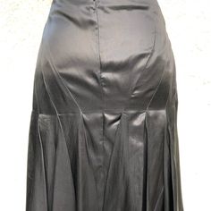 Beautiful Shape And Material On This Reposh. Wish I Could Have Worn It! Fitted Silk Flared Maxi Skirt, Fitted Long Pleated Skirt For Night Out, Black Silk Pencil Skirt, Classic Fitted Evening Skirt, Black Fitted Silk Skirt, Fitted Black Silk Skirt, Fitted Pleated Evening Skirt, Fitted Long Silk Skirt, Fitted Pleated Skirt For Evening