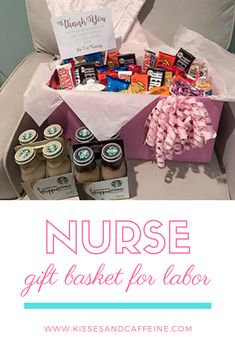 nurse appreciation gift basket for labor