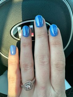 #springnails Blue Chrome, Spring Nails, Nails, Blue