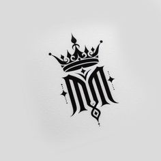 the letter m with a crown on it