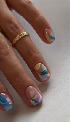 Short Classy Nails, Nail Art For Beginners, Beauty Nails Design, Smink Inspiration, Minimal Nails, Colorful Nails