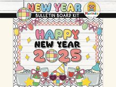 a new year bulletin board with the words happy new year 2013