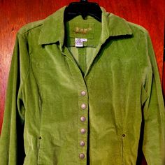 Rare Tailored Green Blazer, Never Worn, 31 Inches Long. Fitted Long Sleeve Corduroy Outerwear, Fitted Corduroy Spring Outerwear, Fitted Corduroy Outerwear For Spring, Coats Black, Green Blazer, Halloween 2024, Blazer Suit, Black Friday, Suit Jacket