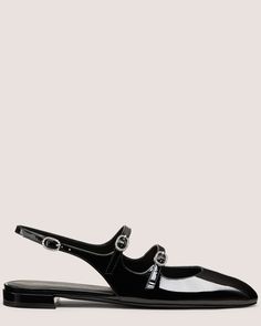 CLARIS MJ SLINGBACK | Stuart Weitzman Slingback Flats, Sports Luxe, Embellished Sandals, Icon Collection, Stuart Weitzman Shoes, Classic Sneakers, Ankle Straps, Inspirational Women, Shoes For Women