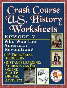 crash course u s history worksheets episode 6 - 10 from taxes to thomas jefferson's democracy