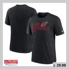 Focus attention on your favorite NFL team with this Arizona Cardinals Overlap Lockup T-shirt. Its heathered design by Nike accentuates the bold Arizona Cardinals logo and name printed across the chest. Tri-blend material provides an extra-soft feel for lasting comfort. Athletic Heather Fan Apparel T-shirt For Sports Season, Athletic Heather Fan Apparel T-shirt, Athletic Heather Fan Merchandise T-shirt, Athletic Heather T-shirt For Sports Season Fan Merchandise, Athletic Heather T-shirt For Sports Season, Athletic Heather T-shirt With Team Logo For Fans, Athletic Heather T-shirt With Logo For Sports Season, Fan Apparel T-shirt In Athletic Heather, Fan Apparel T-shirt For Athletic Heather