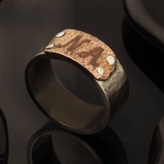 Signet ring, Engraved ring, Sliver Signet ring, Personalized initial ring, With Your Initials (Monogram) Ladies & Mens, RS-1241 A Unique men's ring. Unique signet ring design. Rustic wide ring. Will make an amazing Unique men's Gift, or a beautiful wedding band. Can easily be used as a unique wedding ring with initials engraved. Features: ◆ Sizes: 4-16(US). ◆ Made of Sterling silver and copper ◆ Width - 10mm , Also possible width of 8 mm, ◆PAYMENT Payment through Pay-Pal only however, if you Unique Hand Forged Engraved Promise Ring, Unique Hand Forged Signet Ring For Anniversary, Artisan Engraved Signet Ring For Anniversary, Unique Engraved Ring With Polished Finish For Promise, Anniversary Artisan Signet Ring With Polished Finish, Artisan Engraved Rings For Promise, Unique Anniversary Rings With Engraving Option, Etched Promise Ring, Artisan Stamped Rings For Anniversary