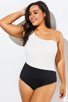 Modern One Shoulder One Piece Swimsuit for Lady - Meet.Curve - Meet.Curve Seamless Full Coverage Tankini For Summer, Summer Full Coverage Shaping Swimwear, Summer Full Coverage Shapewear Swimwear, Full Coverage Swimwear With Built-in Cups For Summer, Contoured Nylon Swimwear For Summer, Summer Swimwear With Smoothing Full Coverage, Summer Full Coverage Smoothing Swimwear, Smoothing Full Coverage Swimwear For Summer, Summer Smoothing Full Coverage Swimwear