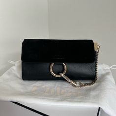 Worn Less Than Five Times. Makes A Great Bag For An Evening Out. Scratch On The Front That Can Only Be Seen At A Lit Angle. Leather And Suede Combination. Comes With Dust Bag. Chloe Bags, Chloe Faye, Crossbody Clutch, Chloe Bag, Mini Crossbody, Chloe, Dust Bag, Bag Lady, Leather