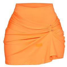 Brand Skirt From Plt Never Worn With Tags Size 6 Orange Ruffle Skirt, Ornage Skirt, Solid Color Summer Mini Skort, Solid Pleated Swim Skirt For Summer, Orange Stretch Skort For Summer, Orange Mini Skirt For Summer Beach, Orange Mini Skirt For Beach In Summer, Summer Asymmetrical Mini Skirt, Summer Stretch Orange Skort