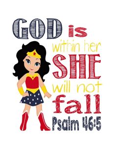 a poster with the words god is within her she will not fall