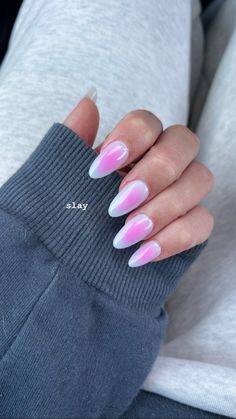 Prom Nail Inspo Pink, Pink And Blue Aura Nails, Pastel Aura Nails, Aura Nails Coffin, Summer Nails Aura, Aura Summer Nails, Summer Nail Inspo Beach, Summer Aura Nails, Nail Aura