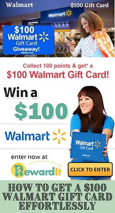 the walmart gift card is on sale for $ 100 and it's free