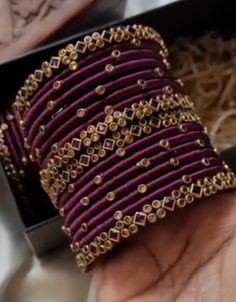 Latest Earrings Design, Fashionable Saree, Silk Thread Bangles Design, Thread Bangles Design, Unique Bangle, Long Gown Design, Kundan Bangles, Indian Bride Outfits, Fashionable Saree Blouse Designs