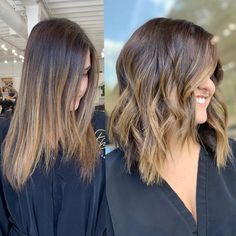 Hair Transformation Before And After Long To Short, Going From Long To Short Hair, From Long To Short Hair Before And After, Ahort Hair Cuts, Long Vs Short Hair Before And After, Before And After Haircut Long To Short, Fall Hair Brown, Long To Medium Hair Before And After, Haircut Long To Short