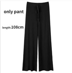 47244291178783 Black Full-length Bottoms For Winter, Black Full Length Bottoms For Winter, Solid Ribbed Winter Pants, Casual Ribbed Winter Bottoms, Casual Ribbed Bottoms For Winter, Winter Full-length Knit Pants, Cozy Knit Bottoms For Winter, Cozy Knit Winter Bottoms, Cozy Soft Knit Winter Pants