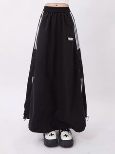 Sports Loose A-Line Long Skirt Plated Skirt, Church Outfit Ideas, Fashion Athleisure, School Gym, Sports Skirts, Pool Beach, Athleisure Fashion, Church Outfits, Summer School