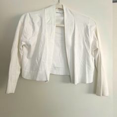 So Cute With Any Summer Outfit. Pit To Pit Is 19” Calvin Klein White, Womens Calvin Klein, Cropped Sweater, Summer Outfit, Sweater Jacket, So Cute, Calvin Klein, Summer Outfits, Color White