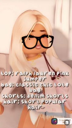 a cartoon girl with glasses on her face and the caption reads, pop'n rapp lauren pink