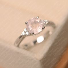 Pink Quartz Ring, Rose Quartz Ring Engagement, Emerald Cut Solitaire Ring, Original Engagement Rings, Pear Cut Engagement Rings, Oval Cut Engagement Ring, London Blue Topaz Ring, Rose Quartz Ring, Sterling Silver Engagement Rings