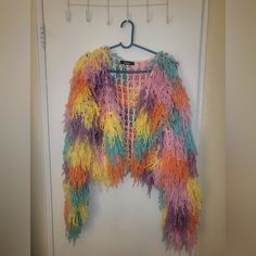 Multi Colored Sweater Brand New. No Tags Sweater Brands, Shrug Sweater, Ponchos, Sweater Jacket, Colorful Sweaters, Multi Colored, Sweaters For Women, Brand New, Tags