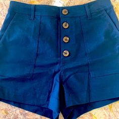 Mi Ami Size M New With Tags Navy Shorts Adidas Soccer Shorts, One Teaspoon Shorts, 70’s Style, Cutoff Jean Shorts, Drawstring Waist Shorts, Hotty Hot Shorts, Soccer Shorts, Hiking Shorts, Cotton Chinos