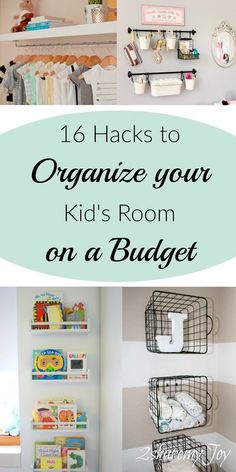 organized kids'room on a budget