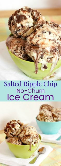 salted ripple chip no - churn ice cream