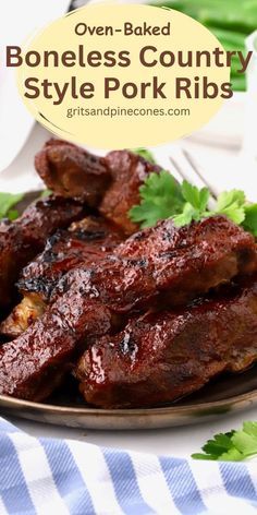 oven baked boneless country style pork ribs