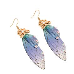 PRICES MAY VARY. Title: 3 Pairs Multicolored Butterfly Wing Drop Dangle Earrings Set Crystal Rhinestone Gold Plated Simulation Insect Hook Dragonfly Wings for women wedding Jewelry. Product Type: Departments > Women > Jewelry > Earrings > Drop & Dangle Dragonfly Wings, Butterfly Wing Earrings, Butterfly Wing, Wing Earrings, Drop Dangle Earrings, Earrings Drop, Butterfly Wings, Earrings Set, Crystal Rhinestone