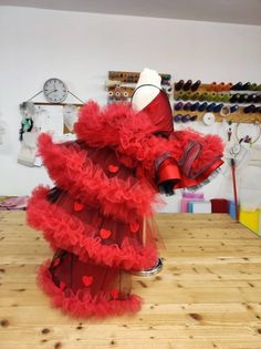 Elegant Christmas Fancy Dress Tutu, Elegant Christmas Tutu Dress For Fancy Dress, Elegant Red Gown For Fancy Dress, Red Fitted Princess Dress For Party Season, Red Princess Style Wedding Dress, Princess Style Red Wedding Dress, Elegant Red Gown For Dress-up, Red Princess Dress For Party Season, Princess Style Red Party Gown