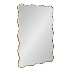 an ornate gold framed mirror on a white background, with the reflection of a square shaped frame