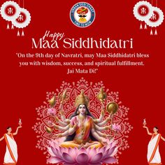 happy maa siddhdari on the 8th day of navrari may